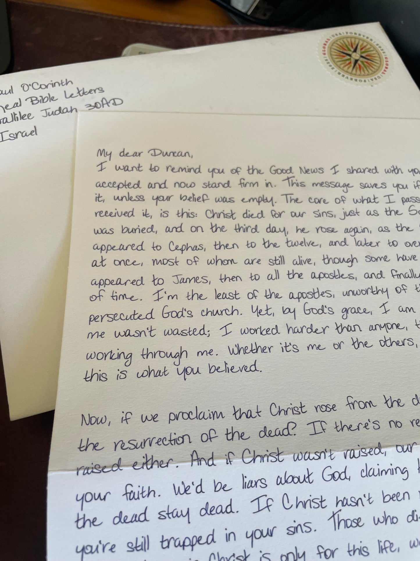 Real Bible Letters